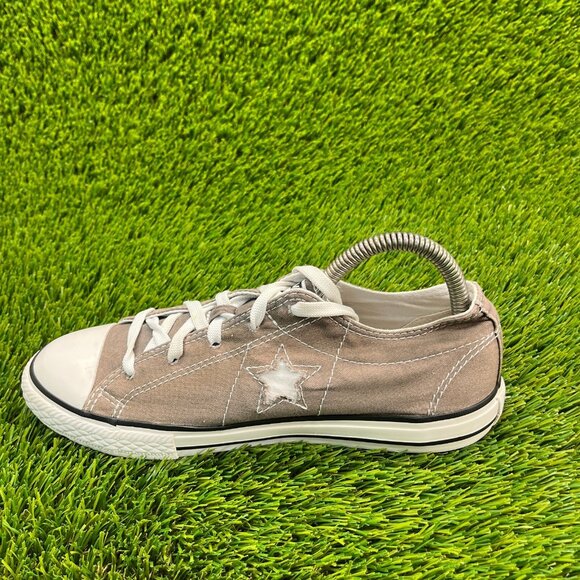 Convers Chuck Taylor One Star Boys Size 5.5Y Brown White Walking Shoes Sneakers - Picture 2 of 10